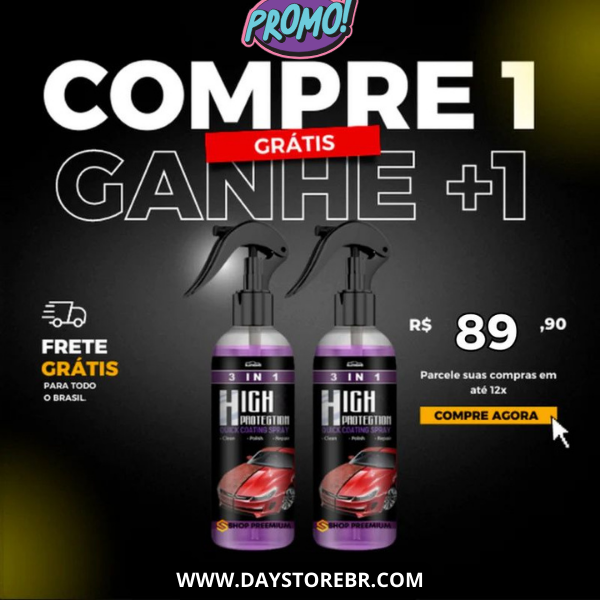 Cristalizador Revestimento de Carro - Seu Carro + Brilhoso sem Risco e Arranhões - KIT COMPLETO